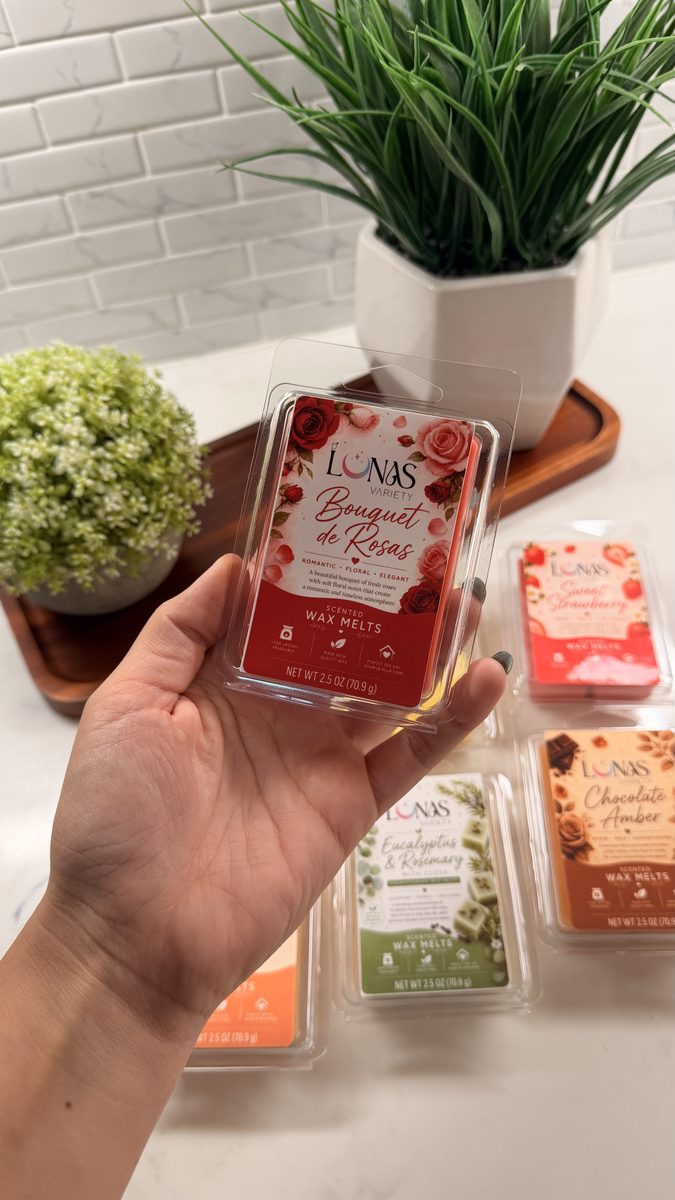 Wax melts bouquet of roses